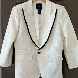 Smythe Swiss Dot with Black Blazer - Style K1025